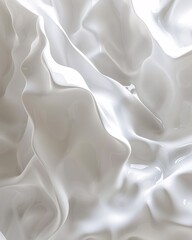 Obraz premium White fabric wavy abstract background