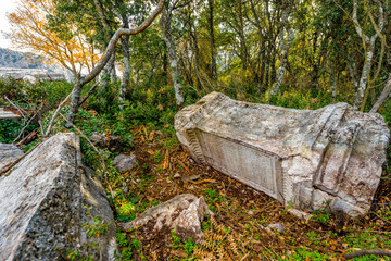Termessos ancient city the amphitheatre. Termessos is one of Antalya -Turkey's most outstanding...