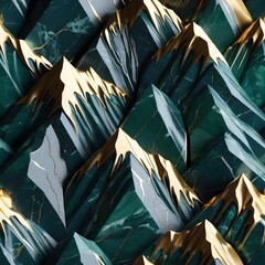 Luxurious green marble