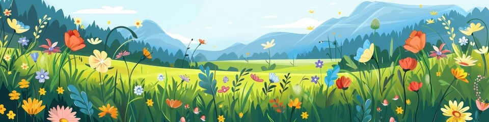 Obraz na płótnie Canvas flower field.