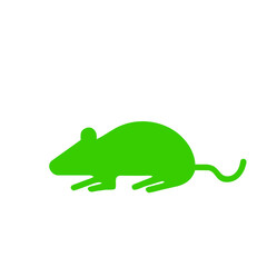 Laboratory mouse vector icon on a Transparent Background 