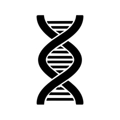 DNA double helix Icon on a Transparent Background