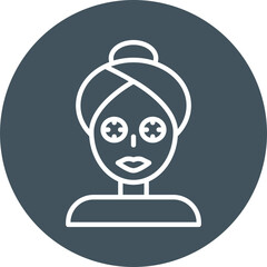 Facial Mask Line Multi Circle