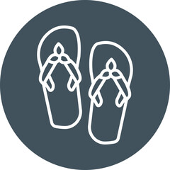 Flip Flop Line Multi Circle