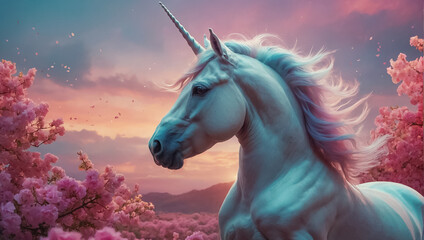 Obraz na płótnie Canvas gorgeous fantasy unicorn