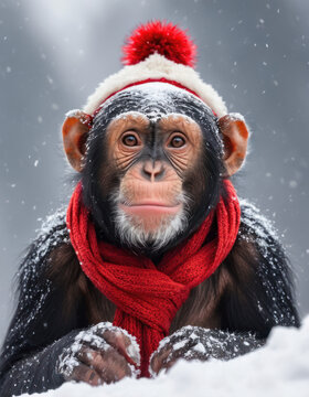 A little chimpanzee is the star of the show