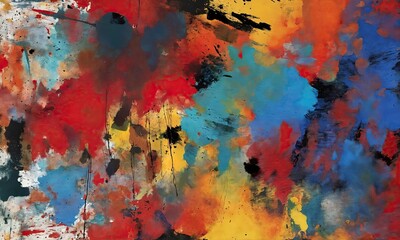 Abstract grunge artwork with smears, dirty backdrop. Contemporary painting. Modern poster for wall decoration