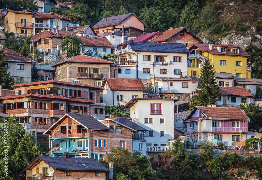 Sticker Houses in the Vratnik area of Sarajevo, Bosnia and Herzegovina