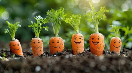 Greeting Card and Banner Design for Social Media or Educational Purpose of National Carrot Day Background