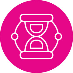 Sand Clock Line Multi Circle