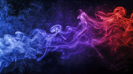 Obraz premium Ethereal Dance of Gradient Smoke