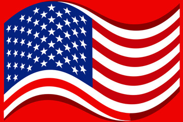 colourful usa flag