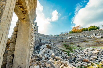 Termessos ancient city the amphitheatre. Termessos is one of Antalya -Turkey's most outstanding...