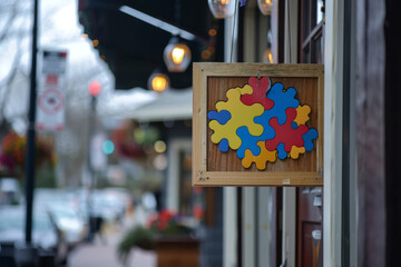 Autism Awareness Display Sign