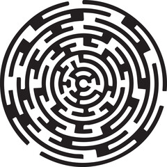 optical illusion, element, circle, black and white stripes, sticker, design graphic symbols of the company logo, the ability to change color and size.
