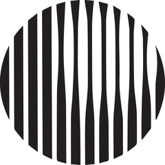 optical illusion, element, circle, black and white stripes, sticker, design graphic symbols of the company logo, the ability to change color and size.
