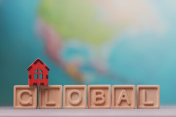 Global Housing Concept with Globe