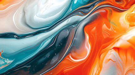 Close-up on marble reveals a mesmerizing symphony of vibrant colors, captured in high definition