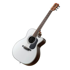 Obraz premium acoustic guitar isolated on white