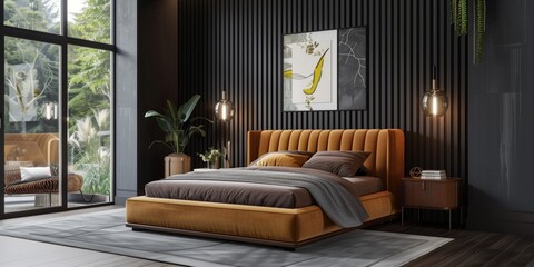  Elegant Modern Bedroom: Luxury Interior with Stylish Decor and Comfort