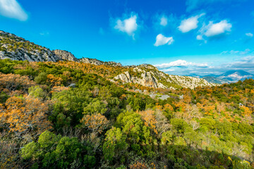 Termessos ancient city the amphitheatre. Termessos is one of Antalya -Turkey's most outstanding archaeological sites. Despite the long siege, Alexander the Great could not capture the ancient city.