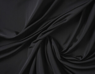 Obraz premium Set of Flying Black Fabric or curtain texture cloth 