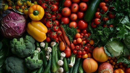 a large assortment of vegetables