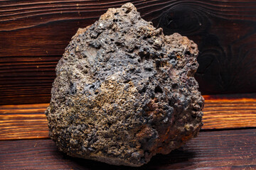 Close-up of a sample of bloom iron found at an archaeological site