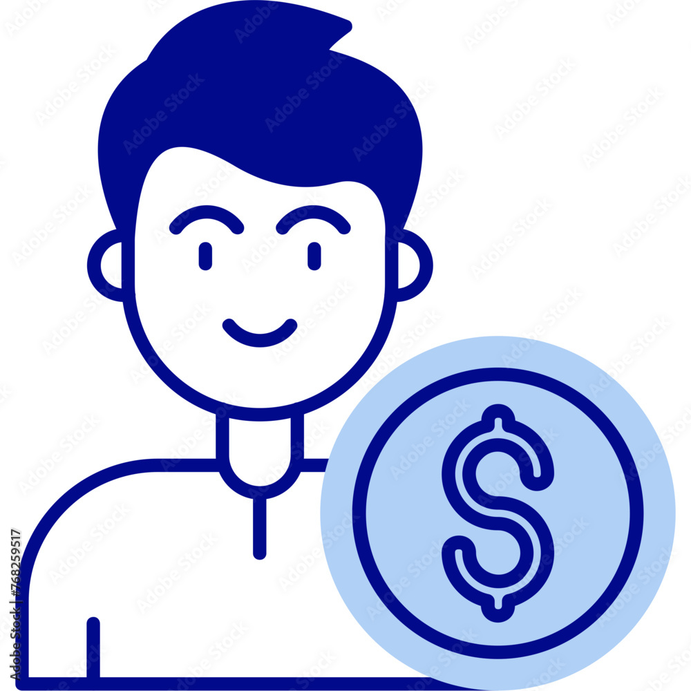 Sticker Money Icon