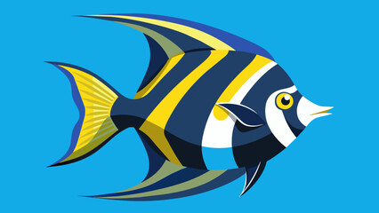 The Beauty Angel Fish Vector Illustrations for Your Projects