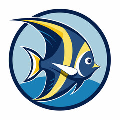 The Beauty Angel Fish icon  Vector Illustrations for Your Projects