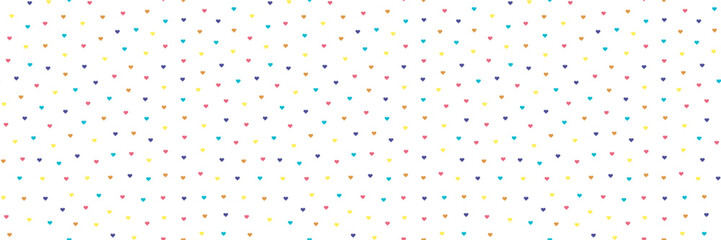 Summer Hearts - Seamless Repeat Heart Pattern - Medium.