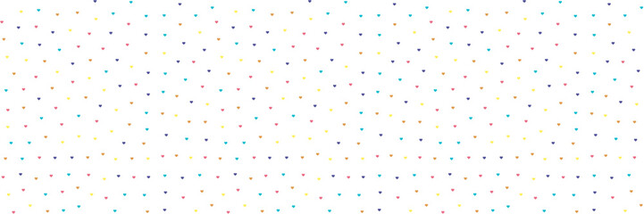 Summer Hearts - Seamless Repeat Heart Pattern - Small.