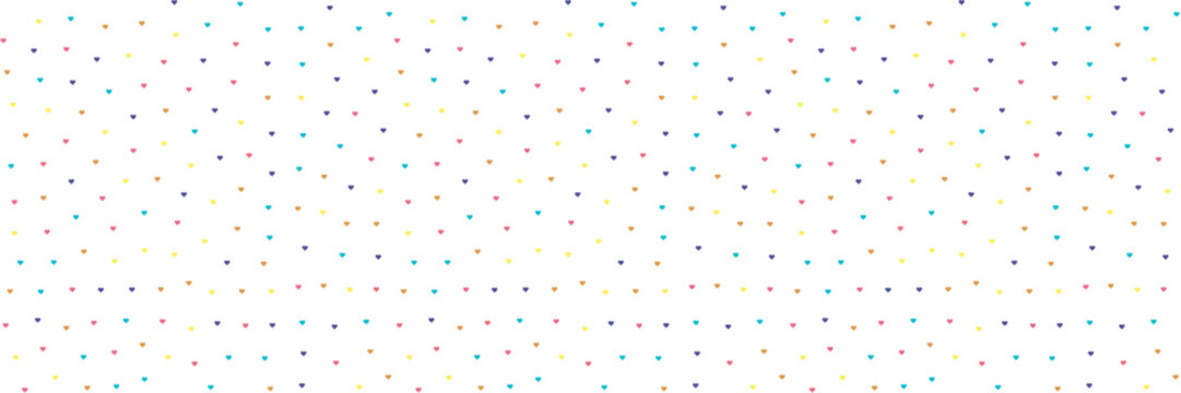 Summer Hearts - Seamless Repeat Heart Pattern - Small.
