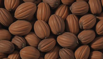 Macro organic cocoa beans wall paper