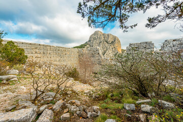 Termessos ancient city the amphitheatre. Termessos is one of Antalya -Turkey's most outstanding...