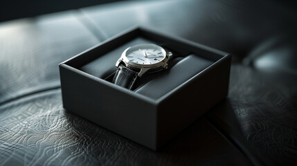 Luxury Watch in Leather Presentation Box

