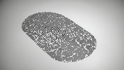 Fingerprint analysis technology. finger print recognition and identification. Security personnel ID technology concept. 