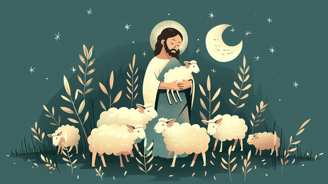 e Jesus Cristo no Domingo de Ramos, conceito religioso crist&atilde;o