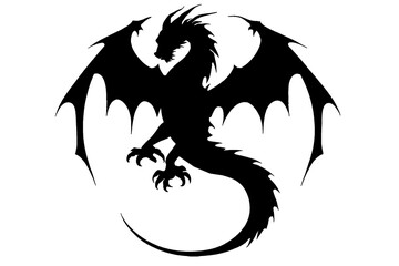 dragon tattoo, transparent PNG background