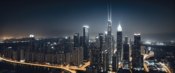 night city view. 