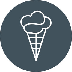 Ice cream Line Multi Circle