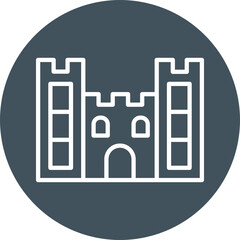 Sand castle Line Multi Circle