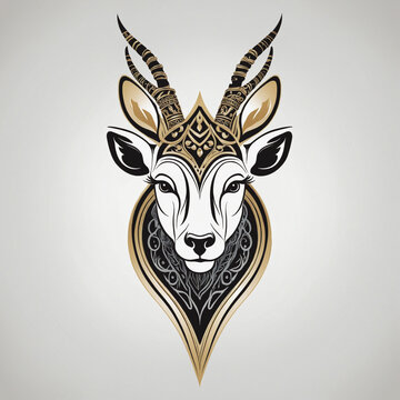 Logo illustration of a ''Antelope" 