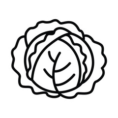 Cabbage icon vector design template