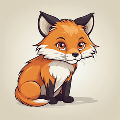 Fototapeta premium Flat vector logo of big animal 