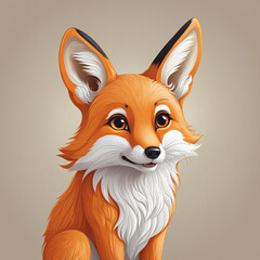 Obraz premium Cute Logo illustration of a 