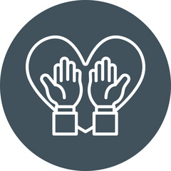 Hand Up Line Multi Circle