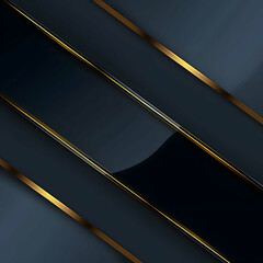 Elegant dark backdrop crossed by contrasting blue and golden diagonal lines in a geometric layout.