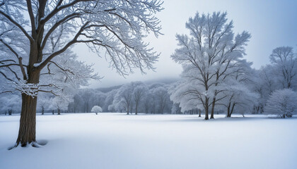 wonderful snow landscape